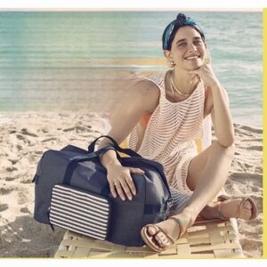 Stylish Blue and White Women's Bag